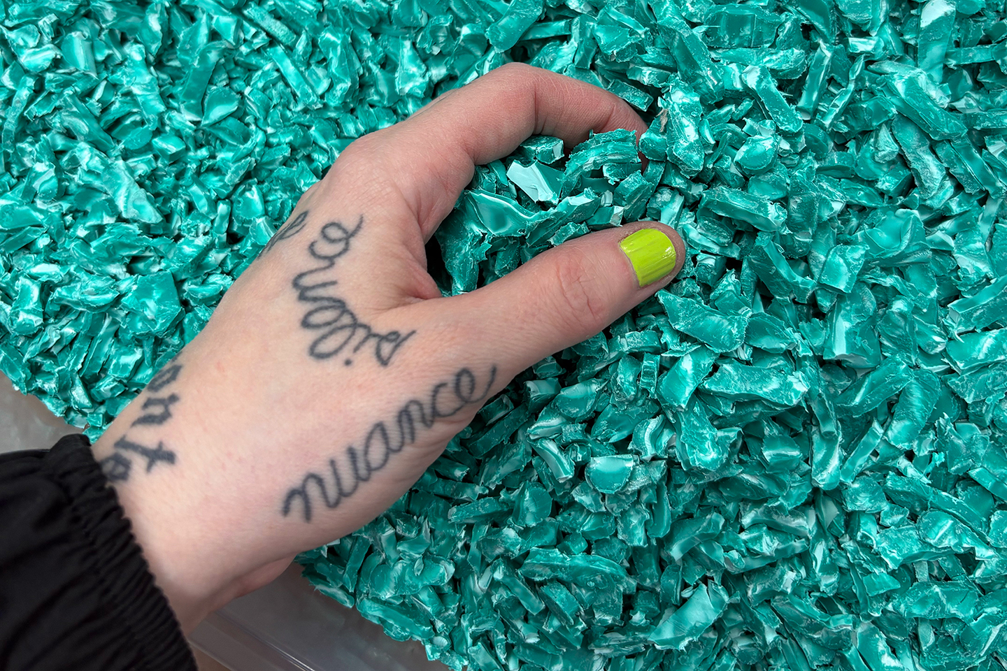 Granules de plastique